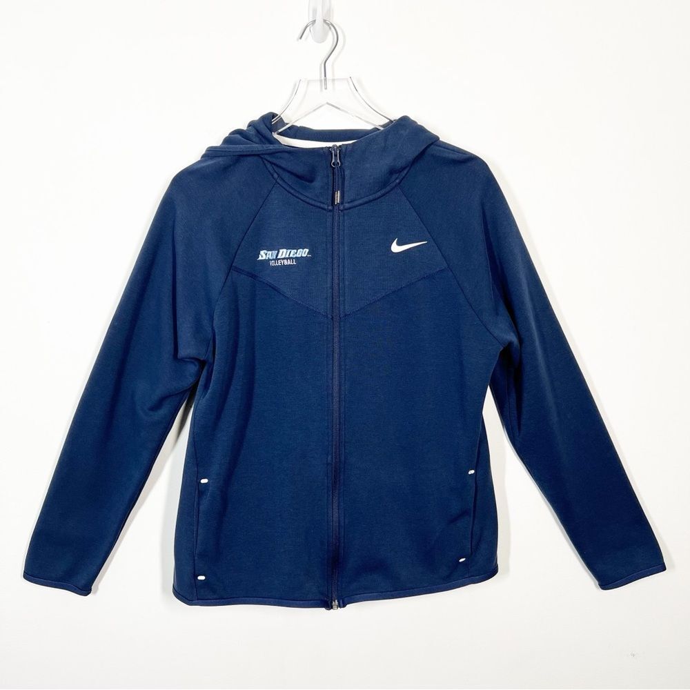Nike Womens Size XL University of San Diego Volleyball Navy Blue Full-Zip Jacket